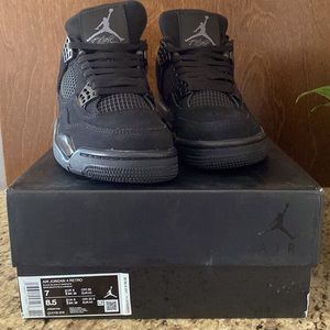 New Jordan 4 black cats size 7 mens 8.5 women’s.